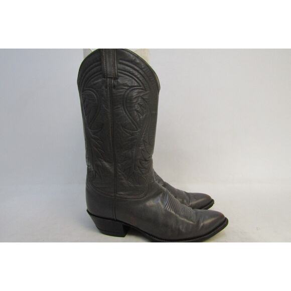 TONY LAMA Gold Label Mens Size 9.5 D Gray Leather Cowboy Western Boots main image 4